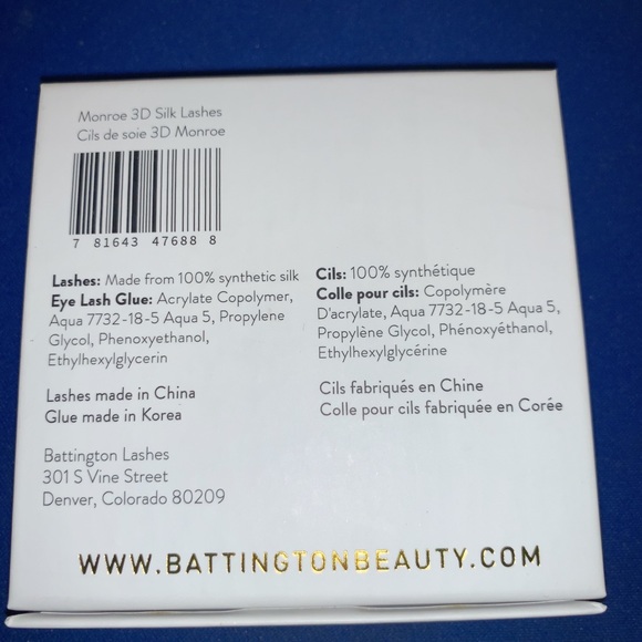 Battington Lashes Monroe 3D Silk Lashes + Glue Kit - Picture 4 of 5